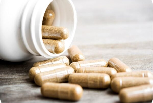 supplement manufacturing with capsules and bottles