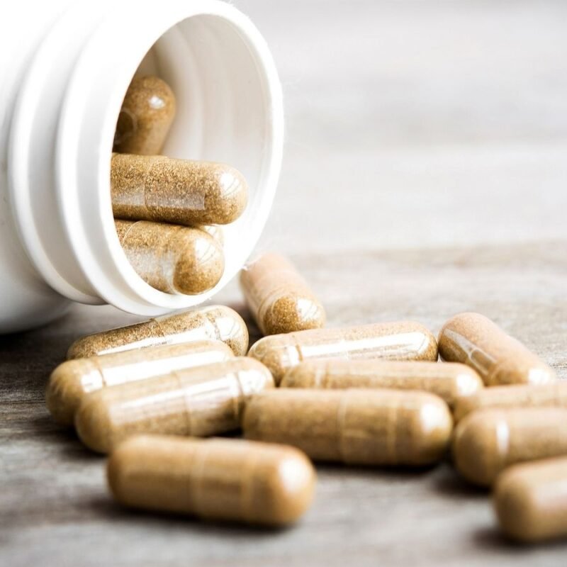 supplement manufacturing with capsules and bottles